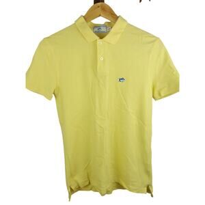 Southern Tide Boy's Light Yellow Skipjack Polo Large 14 16